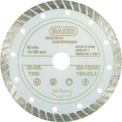 Baier diamantový rezný kotúč 125 x 22.23 mm 7228