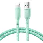 JOYROOM Здрав кабел с въжена оплетка и бързо зареждане за устройства с USB-А към Lightning кабел за Apple устройства с Lightning порт - Joyroom Multi Color USB-A to Lightning Cable (100 см) (зелен) (S-A34)