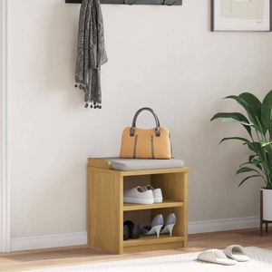 vidaXL vidaXLL Пейка за антре SANDNES 45x40x50 cm масивна дървесина бор (4010443)