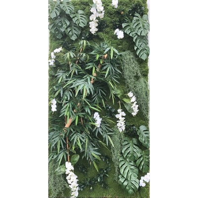 Luxusní umělá zelená stěna WALL PLANT BAMBOO PHILO, 130x260cm