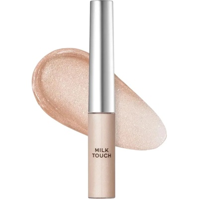 MilkTouch Fairy Jewel Eye Glitter Dreaming Shell Jewelry Očný glitter s holografickým leskom a presným štetcovým aplikátorom 7 g