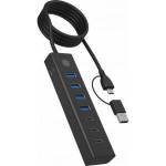 RaidSonic USB Hub ICY BOX USB 3.2 Gen 1 Type-C 7-port