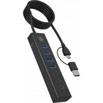 RaidSonic USB Hub ICY BOX USB 3.2 Gen 1 Type-C 7-port