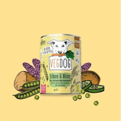 Vegdog Senior Erbsen & Hirse 6 x 400 g