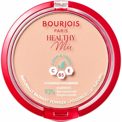 Bourjois Paris Healthy Mix Clean & Vegan Naturally Radiant Powder púder 03 Rose Beige 10 g