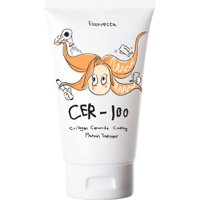 Dalora Elizavecca Milky Piggy CER - 100 Collagen Ceramide Coating Protein Treatment maska na vlasy s kolagénom a ceramidmi 100ml