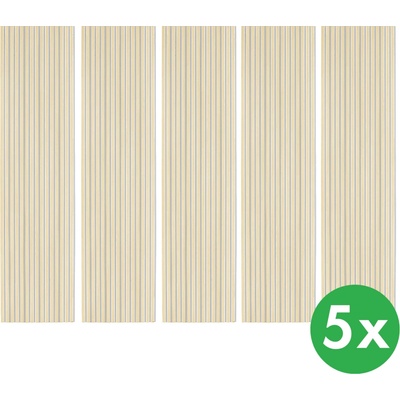 B2B Partner Dřevěný akustický panel, 2400 x 600 mm, B2BP001, balení 5 ks, bříza