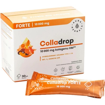Aura Herbals Colladrop Forte Marine Collagen 10000 mg 30 sáčků
