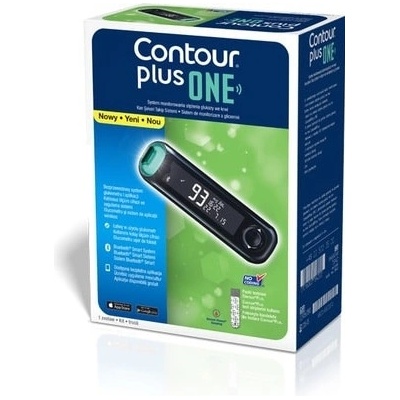 Contour plus One Glukometr a 2 balení proužků Contour Plus – Zboží Živě