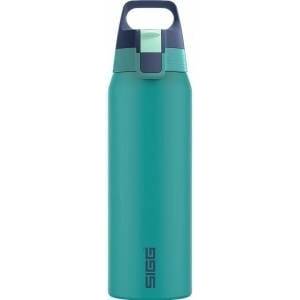SIGG - Insulated drinking bottle - Thermos bottle Shield Therm One Multicolor Ocean - carbonated drinks - leak-proof - dishwasher safe - BPA-free - 90% recycled stainless steel - green - 0.75L - 6228.10