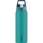 SIGG - Insulated drinking bottle - Thermos bottle Shield Therm One Multicolor Ocean - carbonated drinks - leak-proof - dishwasher safe - BPA-free - 90% recycled stainless steel - green - 0.75L - 6228.10