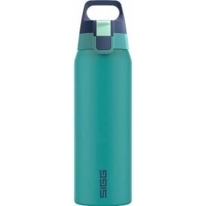 SIGG - Insulated drinking bottle - Thermos bottle Shield Therm One Multicolor Ocean - carbonated drinks - leak-proof - dishwasher safe - BPA-free - 90% recycled stainless steel - green - 0.75L - 6228.10
