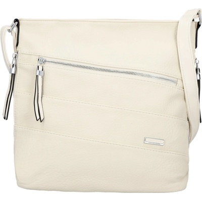 Trendy dámská koženková crossbody kabelka Tande béžová