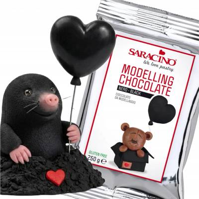 Saracino Modelovací čokoláda černá 250 g