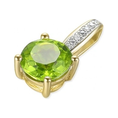 Gems Anya kombinované zlato s brilianty a peridotem 585 38 2 1126.2ZB0.0.00.HSI.626.26