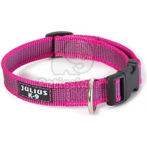 Julius-K9 Color & Gray гумиран розов нашийник 39-65 см / 25 см