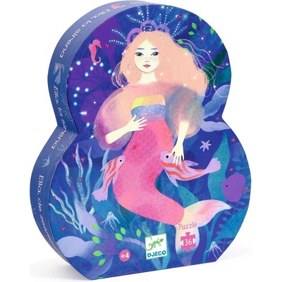 DJECO Детски пъзел Djeco от 36 части - Русалката Ела (DJ07303)