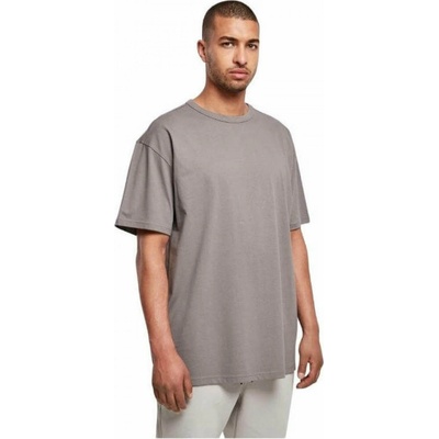 Urban Classics Pánské oversize tričko z organické bavlny asfaltová