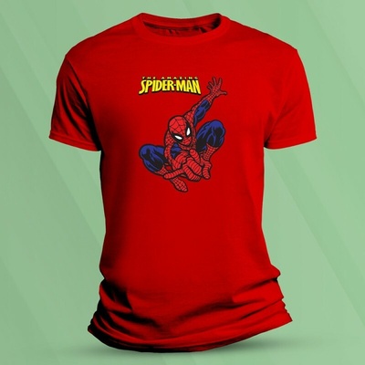 Sandratex dětské bavlněné tričko Spider-Man 4 Červená