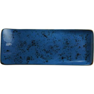 FINE DINE Servírovací talíř 215x120 mm, modrý Iris