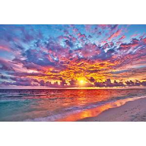 DIMEX ART Флизелинов фототапет цветен залез 375 x 250 см
