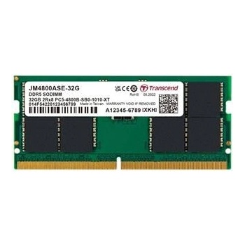 Transcend DDR5 32GB 4800MHz CL40 JM4800ASE-32G