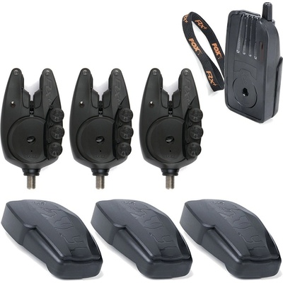 Fox RX+ Micron 4 Rod Presentation Set Sada hlásičů s příposlechem Černá