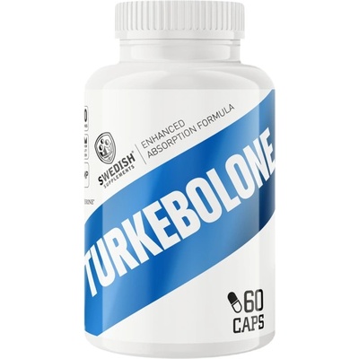 SWEDISH Supplements Turkebolone | Turkesterone 500 mg with BioPerine® [60 капсули]