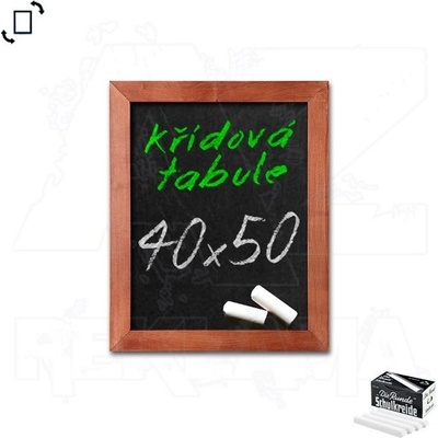 A-Z Reklama CZ CHBLB40x50 Woodboard nástěnná dřevěná křídová tabule světle hnědý lak 40 x 50 cm