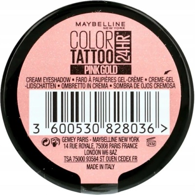 Maybelline Color Tattoo 24H oční stíny 65 Pink Gold 4 g