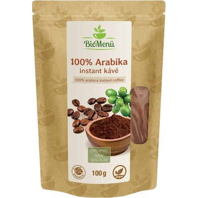 BioMenü Bio 100% Arabica Instantná káva 100 g