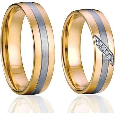 Steel Wedding Snubné prstene z chirurgickej ocele SPPL040