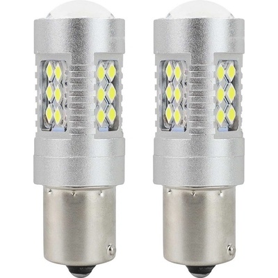 LED AMIO CANBUS 24SMD 3030 1156 (P21W) Bílá 12V / 24V, sada 2 ks.
