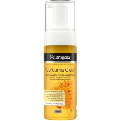 Neutrogena Curcuma Clear Cleansing Mousse успокояваща почистваща пяна за чувствителна кожа с акне 150 ml унисекс
