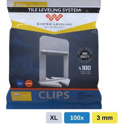 Vysoké spony 3mm (100ks) System Leveling D.O.O. SL5203 – Sleviste.cz