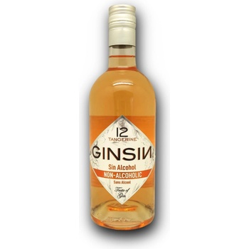 Gin Sin Premium Tangerine Alcohol Free 0.0% 0,7 l (čistá fľaša)