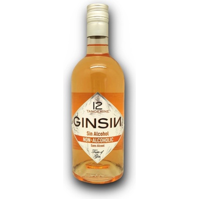 Gin Sin Premium Tangerine Alcohol Free 0.0% 0,7 l (čistá fľaša)