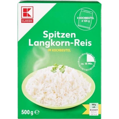 K-Classic Dlouhozrnná rýže ve varném sáčku 0,5 kg