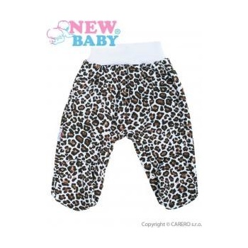 Dojčenské polodupačky New Baby Leopardík modré