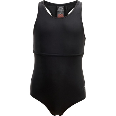 Slazenger Детски бански костюм Slazenger LYCRA® XTRA LIFE Racer Back Swimsuit Girls - Black