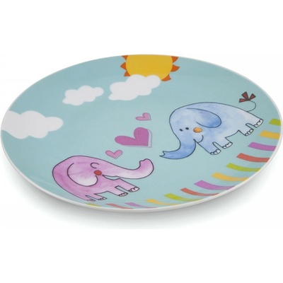 Matell VM Talíř mělký dětský 21cm SLON porcelán