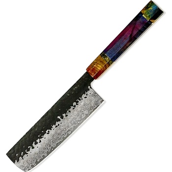 HARAHU Дамаски кухненски нож SE-37545 - Nakiri / Многоцветен KP37545 (SE-37545)