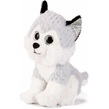 Плюш АМЕК Хъски с глитер уши със звук 19 см