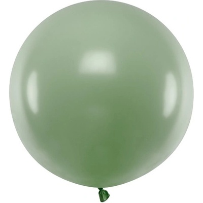 Party Deco Голям Латексов Балон, Пастел, Зелен Розмарин, 60см