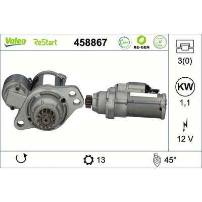 VALEO Štartér 458867