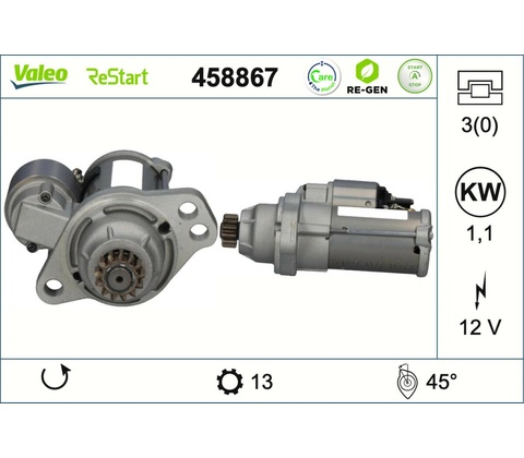 VALEO Štartér 458867
