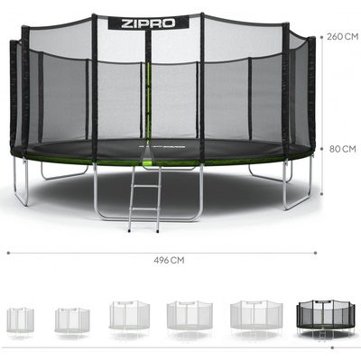 Zipro Pro 496 cm + bezpečnostní síť