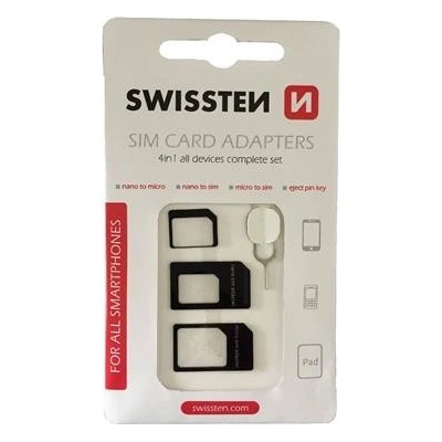 Swissten SIM adaptér 4in1