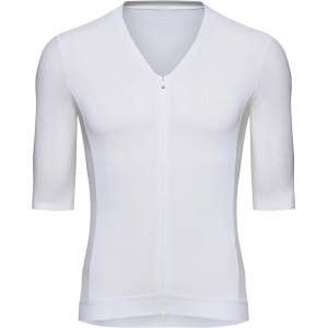 POC Мъжка фланелка с къс ръкав за колоездене POC Raceday S/S Jersey Cycling jersey - Hydrogen White - размер XXL (056-4247-0116)