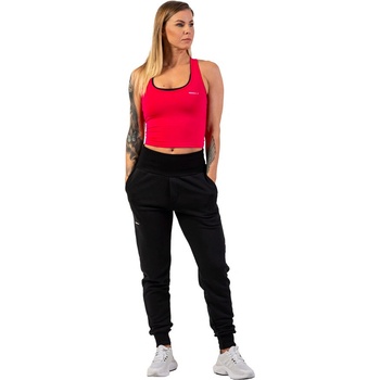 Nebbia tepláky dámske s vysokým pásom feeling good 409 black